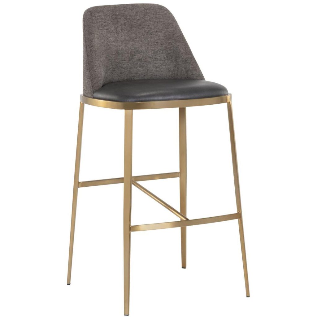 Dover Barstool - Bravo Portabella / Sparrow Grey