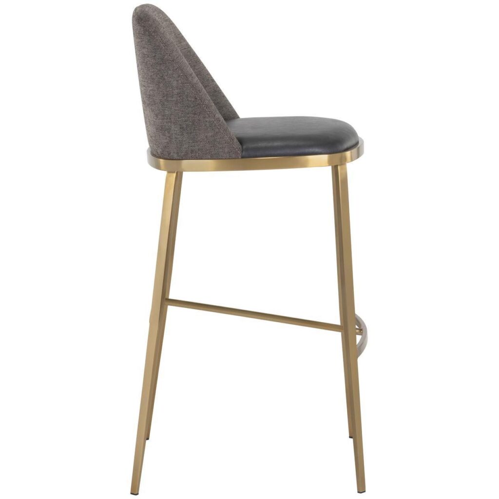 Dover Barstool - Bravo Portabella / Sparrow Grey - Image 2