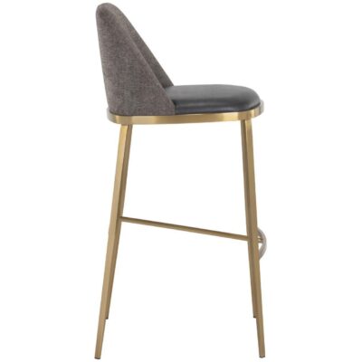 Dover Barstool - Bravo Portabella / Sparrow Grey 107574 107574 DOVER BARSTOOL BRAVO PORTABELLA SPARROW GREY 2