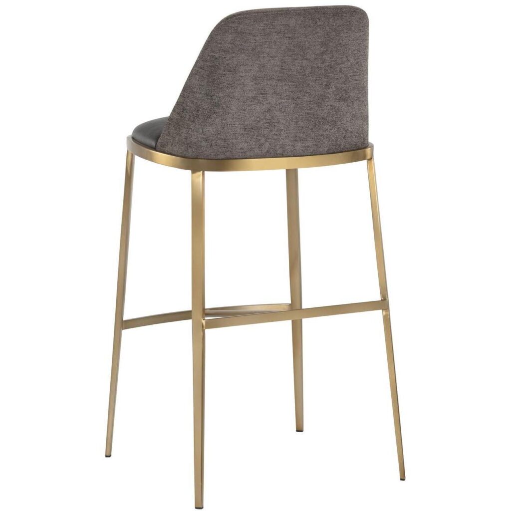 Dover Barstool - Bravo Portabella / Sparrow Grey - Image 3