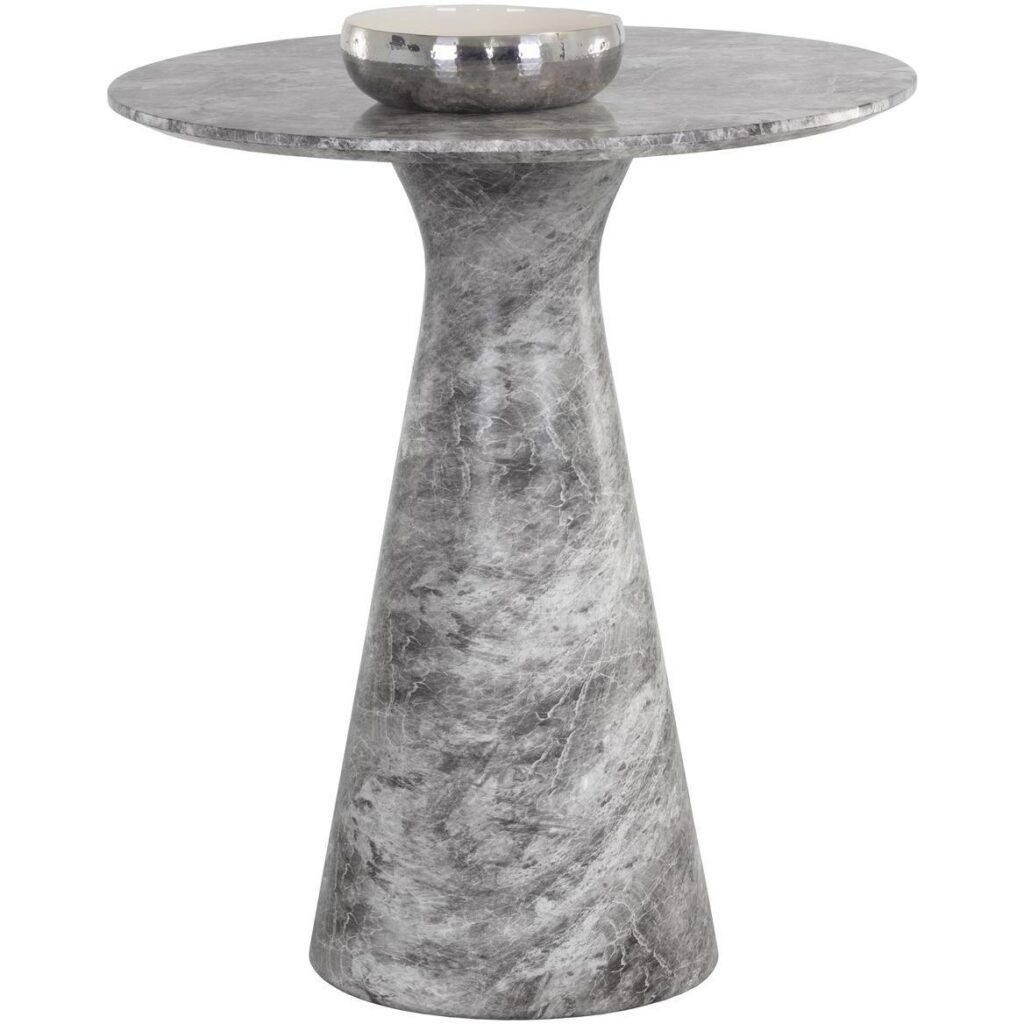 Shelburne Counter Table - Marble Look - Grey