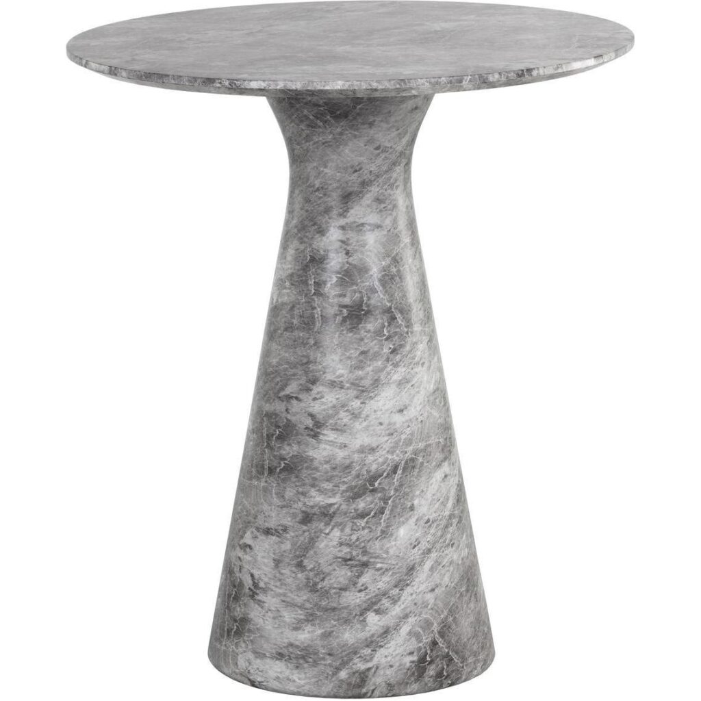 Shelburne Counter Table - Marble Look - Grey - Image 2