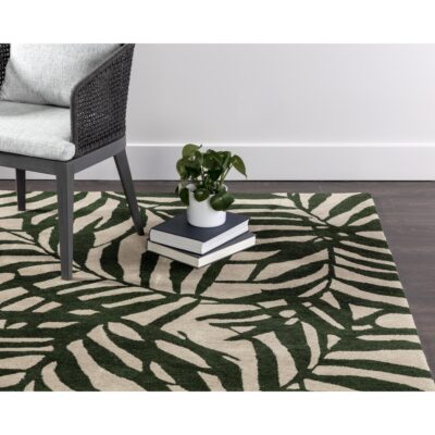 Palma Hand-Woven Rug - Green / Beige - 5' X 8' 107605 107605 PALMA HAND WOVEN RUG GREEN BEIGE 5 X 8 5