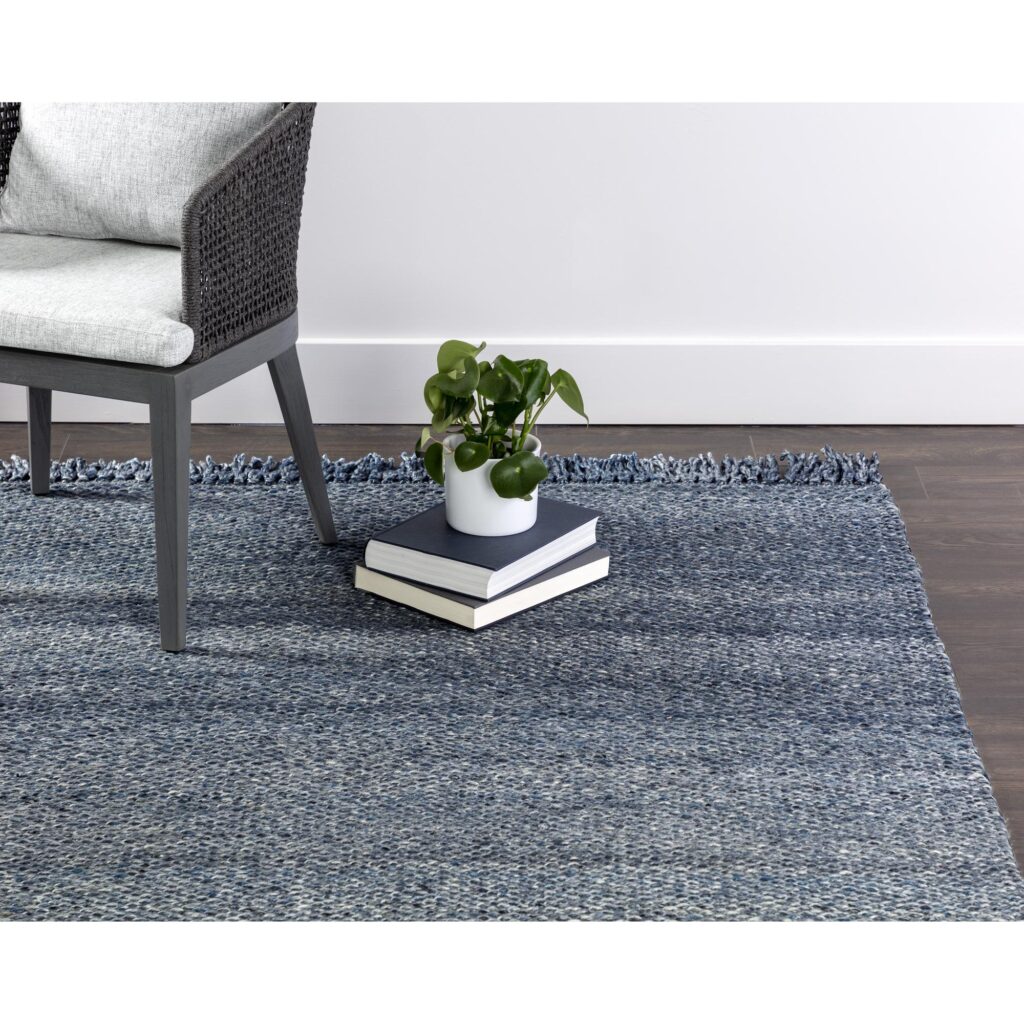 Lindau Hand-Woven Rug - Teal - 5' X 8' - Image 2