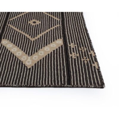 Asana Hand-Woven Rug - Black / Tan - 5' X 8' 107610 107610 ASANA HAND WOVEN RUG CHARCOAL BEIGE 5 X 8 6