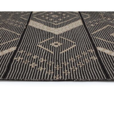 Asana Hand-Woven Rug - Black / Tan - 5' X 8' 107610 107610 ASANA HAND WOVEN RUG CHARCOAL BEIGE 5 X 8 8