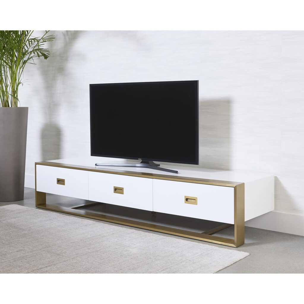 Brielle Media Console And Cabinet - Image 3