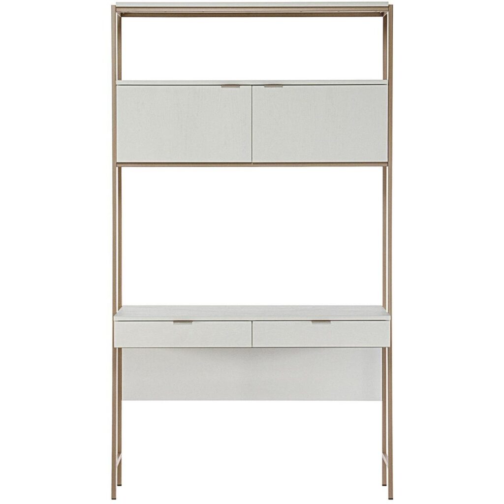 Ambrose Modular Wall Desk - Champagne Gold - Cream - Image 2