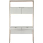 Ambrose Modular Wall Desk - Champagne Gold - Cream 10 Ambrose Modular Wall Desk - Champagne Gold - Cream 107643 107643 AMBROSE MODULAR WALL DESK CHAMPAGNE GOLD CREAM 1