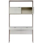 Ambrose Modular Wall Desk - Champagne Gold - Cream 12 Ambrose Modular Wall Desk - Champagne Gold - Cream 107643 107643 AMBROSE MODULAR WALL DESK CHAMPAGNE GOLD CREAM 3