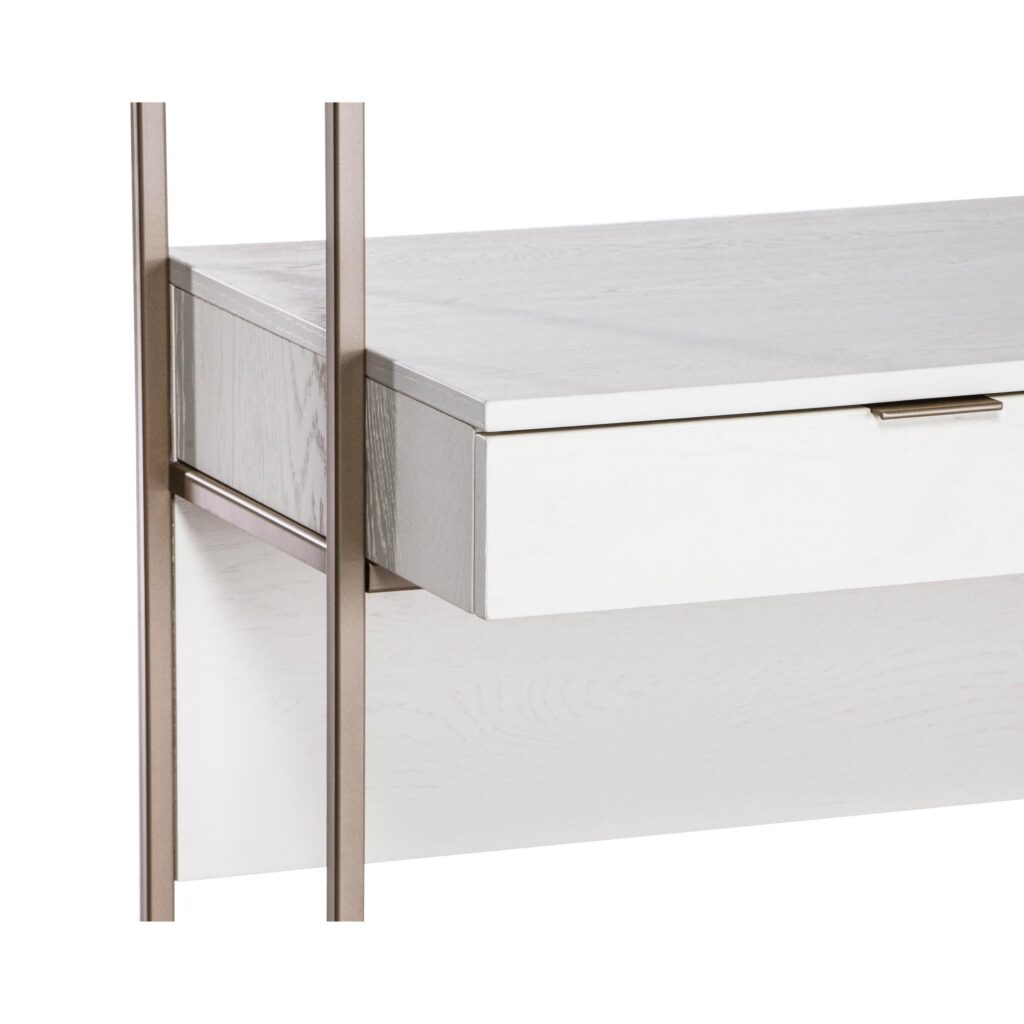 Ambrose Modular Wall Desk - Champagne Gold - Cream - Image 6