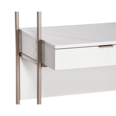 Ambrose Modular Wall Desk - Champagne Gold - Cream 107643 107643 AMBROSE MODULAR WALL DESK CHAMPAGNE GOLD CREAM 6