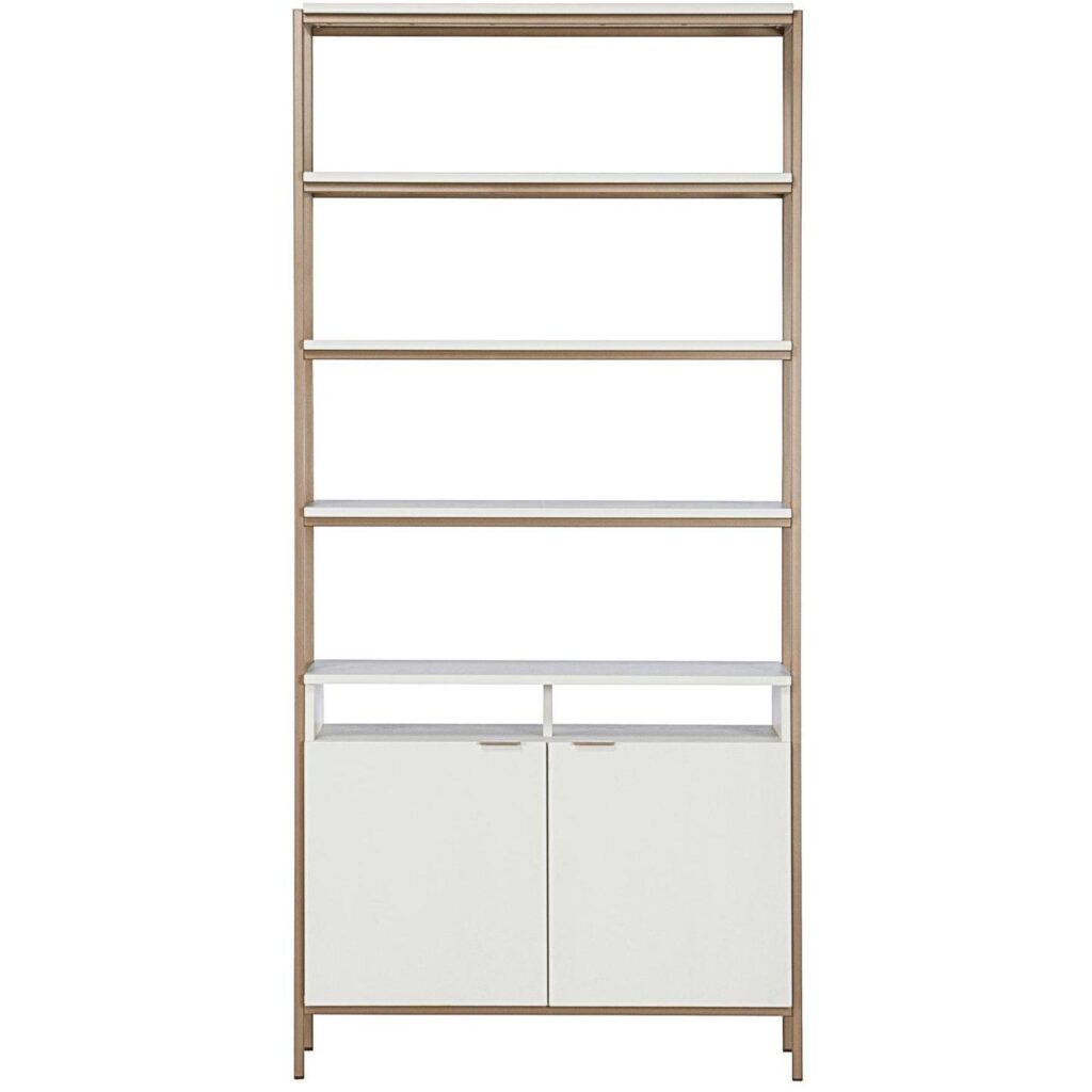 Ambrose Modular Bookcase - Large - Champagne Gold - Cream - Image 2