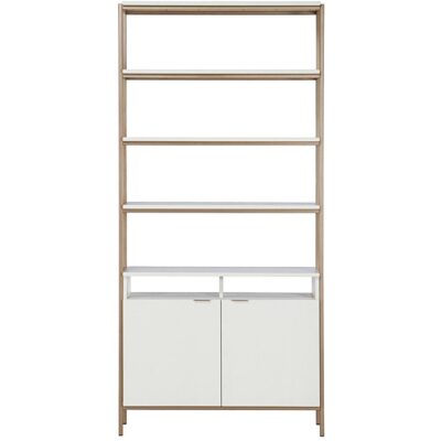 Ambrose Modular Bookcase - Large - Champagne Gold - Cream 107644 107644 AMBROSE MODULAR BOOKCASE LARGE CHAMPAGNE GOLD CREAM 1