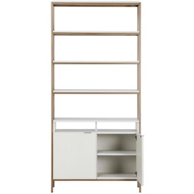 Ambrose Modular Bookcase - Large - Champagne Gold - Cream 107644 107644 AMBROSE MODULAR BOOKCASE LARGE CHAMPAGNE GOLD CREAM 2