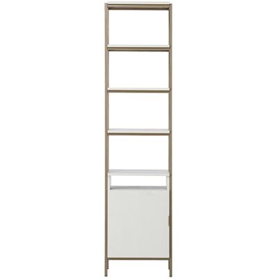 Ambrose Modular Bookcase - Small - Champagne Gold - Cream 107645 107645 AMBROSE MODULAR BOOKCASE SMALL CHAMPAGNE GOLD CREAM 1