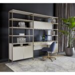 Ambrose Modular Bookcase - Small - Champagne Gold - Cream 11 Ambrose Modular Bookcase - Small - Champagne Gold - Cream 107645 107645 AMBROSE MODULAR BOOKCASE SMALL CHAMPAGNE GOLD CREAM 10