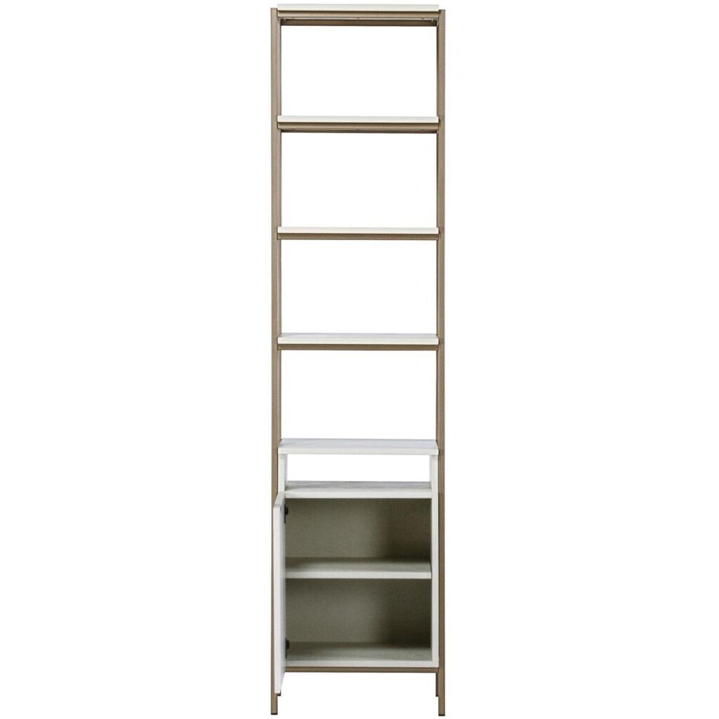 Ambrose Modular Bookcase - Small - Champagne Gold - Cream - Image 3