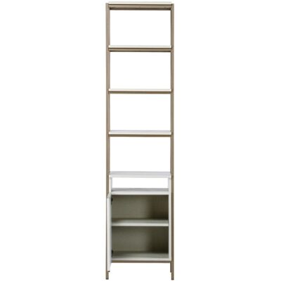 Ambrose Modular Bookcase - Small - Champagne Gold - Cream 107645 107645 AMBROSE MODULAR BOOKCASE SMALL CHAMPAGNE GOLD CREAM 2