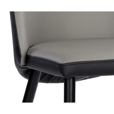 Kline Dining Chair - Dillon Stratus / Dillon Black 107646 107646 KLINE DINING CHAIR DILLON STRATUS DILLON BLACK 6