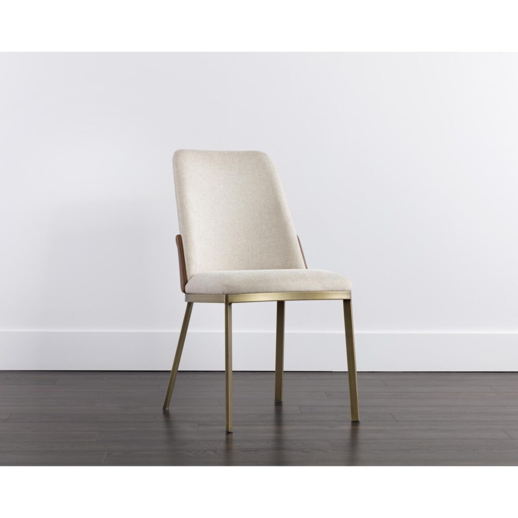 Marie Dining Chair - Belfast Oatmeal / Bravo Cognac - Image 4