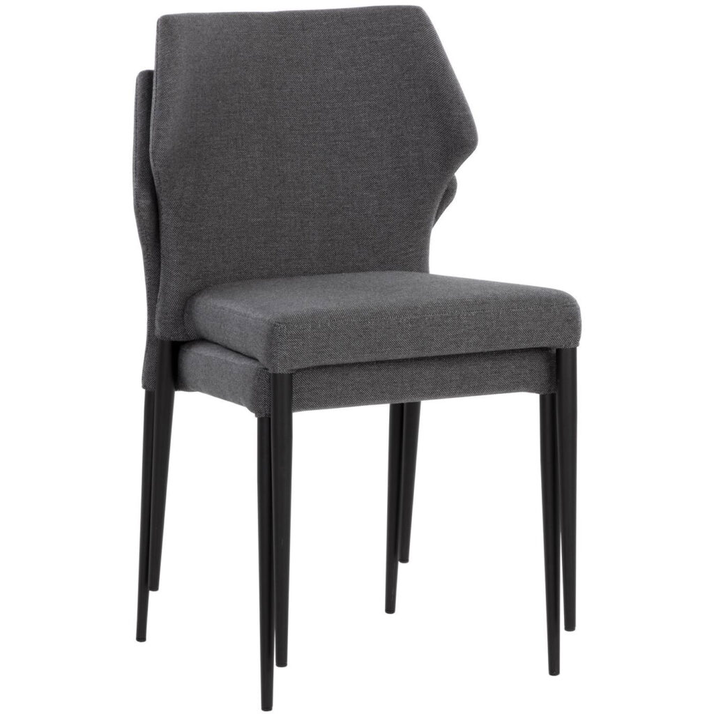 James Stackable Dining Chair - City Grey - Image 10