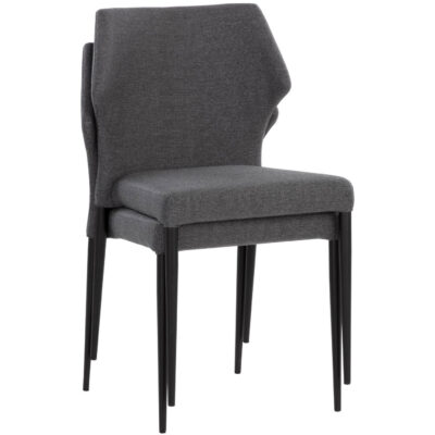 James Stackable Dining Chair - City Grey 107681 107681 JAMES STACKABLE DINING CHAIR CITY GREY 11