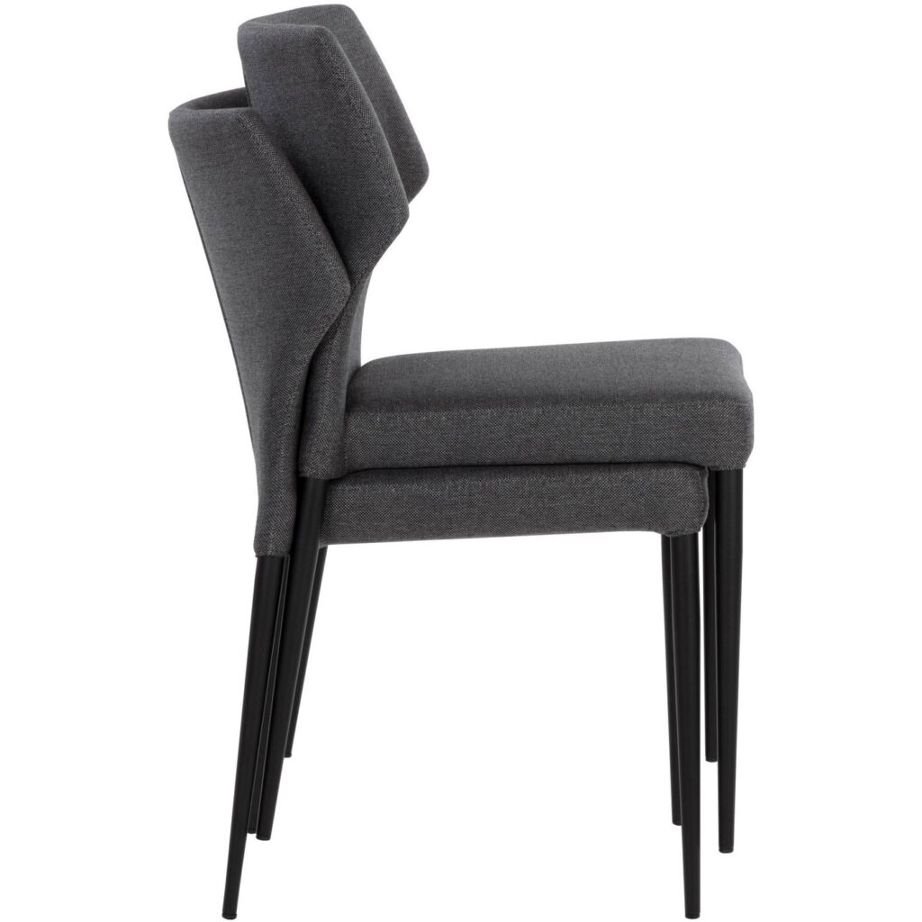 James Stackable Dining Chair - City Grey - Image 11