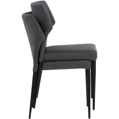 James Stackable Dining Chair - City Grey 107681 107681 JAMES STACKABLE DINING CHAIR CITY GREY 12