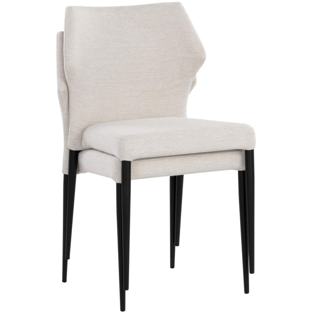 James Stackable Dining Chair - City Beige - Image 10