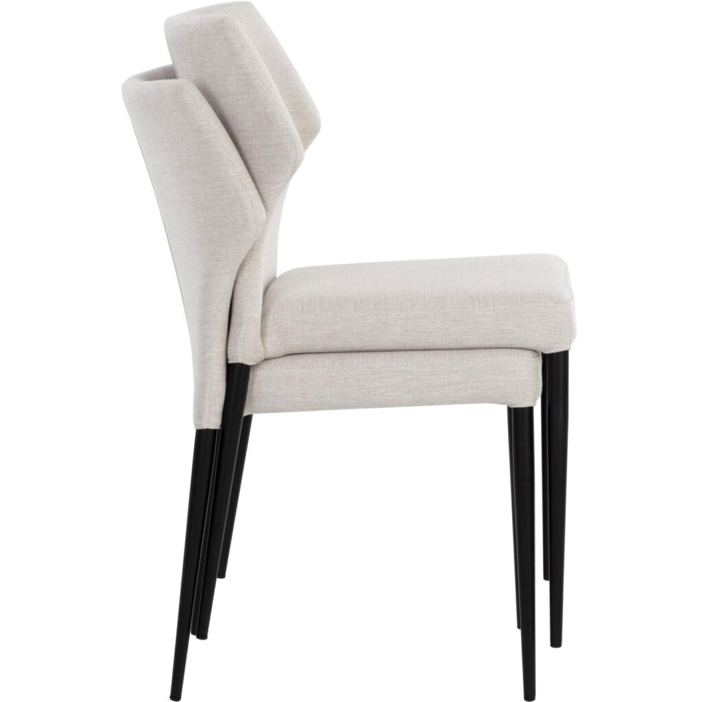 James Stackable Dining Chair - City Beige - Image 11