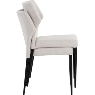 James Stackable Dining Chair - City Beige 107682 107682 JAMES STACKABLE DINING CHAIR CITY BEIGE 12