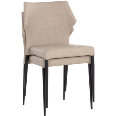 James Stackable Dining Chair - Bounce Stone 107683 107683 JAMES STACKABLE DINING CHAIR BOUNCE STONE 11