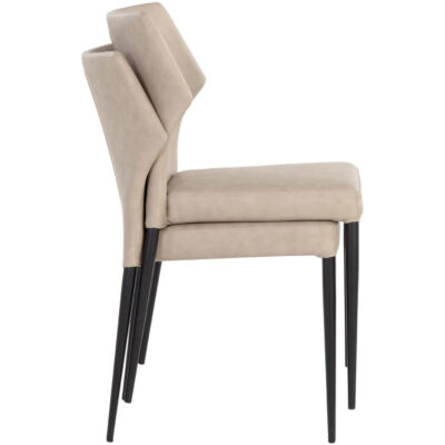 James Stackable Dining Chair - Bounce Stone 107683 107683 JAMES STACKABLE DINING CHAIR BOUNCE STONE 12