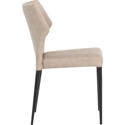 James Stackable Dining Chair - Bounce Stone 107683 107683 JAMES STACKABLE DINING CHAIR BOUNCE STONE 2