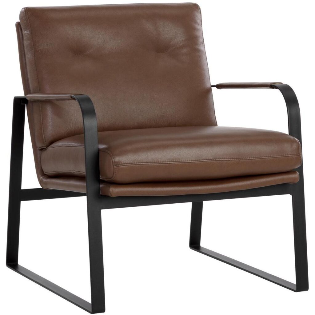 Sterling Lounge Chair - Missouri Mahogany Leather