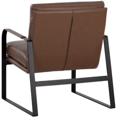 Sterling Lounge Chair - Missouri Mahogany Leather 107698 107698 STERLING LOUNGE CHAIR MISSOURI MAHOGNY LEATHER 3