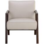 Neymar Lounge Chair - Linea Light Grey Leather 107703 107703 NEYMAR LOUNGE CHAIR LINEA LIGHT GREY LEATHER 1
