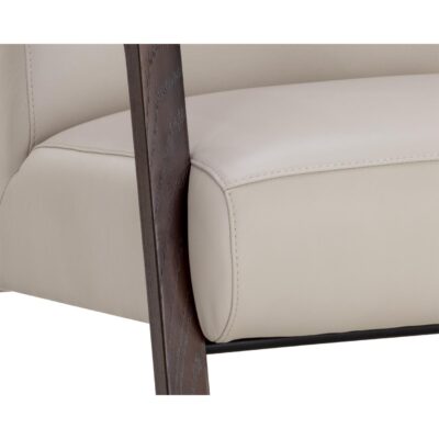 Neymar Lounge Chair - Linea Light Grey Leather 107703 107703 NEYMAR LOUNGE CHAIR LINEA LIGHT GREY LEATHER 6