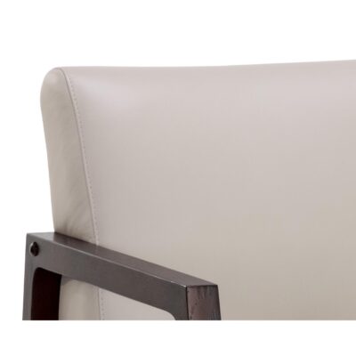 Neymar Lounge Chair - Linea Light Grey Leather 107703 107703 NEYMAR LOUNGE CHAIR LINEA LIGHT GREY LEATHER 7