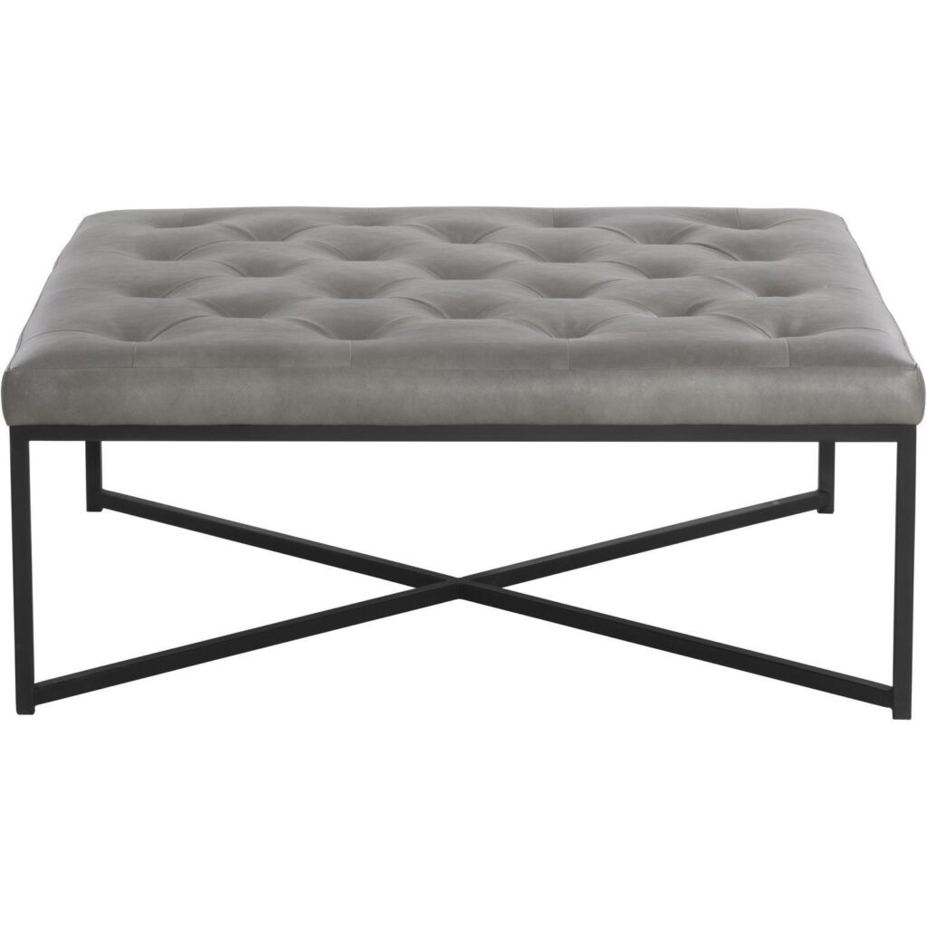 Endall Ottoman - Black - Bravo Metal - Image 2