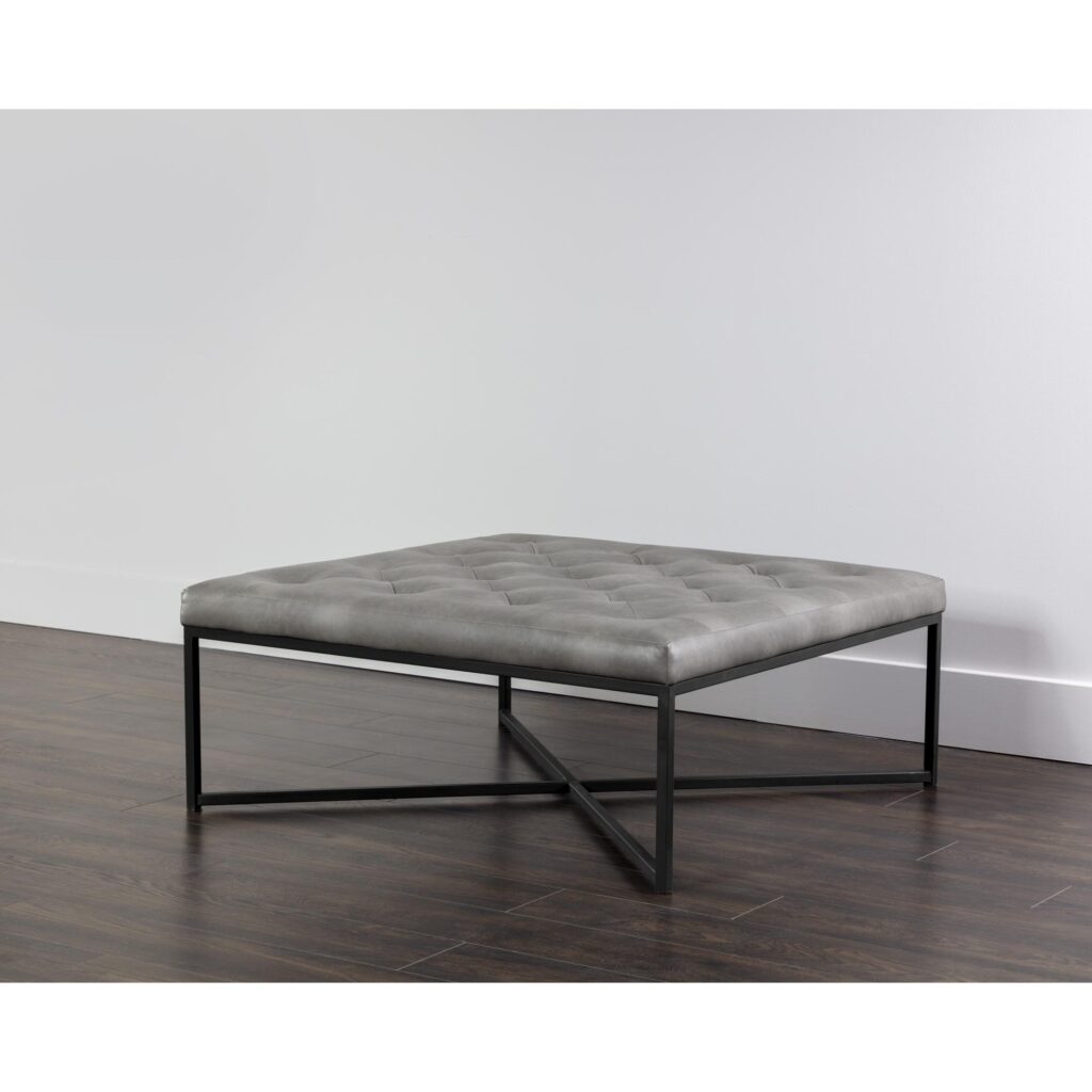 Endall Ottoman - Black - Bravo Metal - Image 4