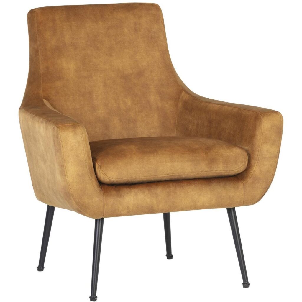 Aletta Lounge Chair - Nono Tapenade Gold