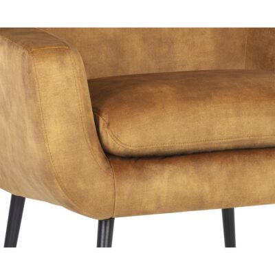 Aletta Lounge Chair - Nono Tapenade Gold 107756 107756 ALETTA LOUNGE CHAIR NONO TAPERNADE GOLD 6