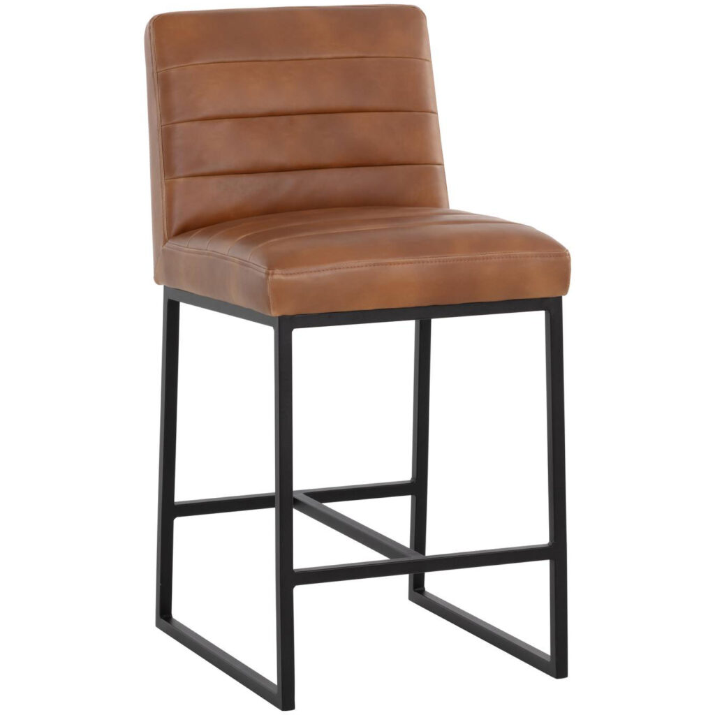 Spyros Counter Stool - Tobacco Tan