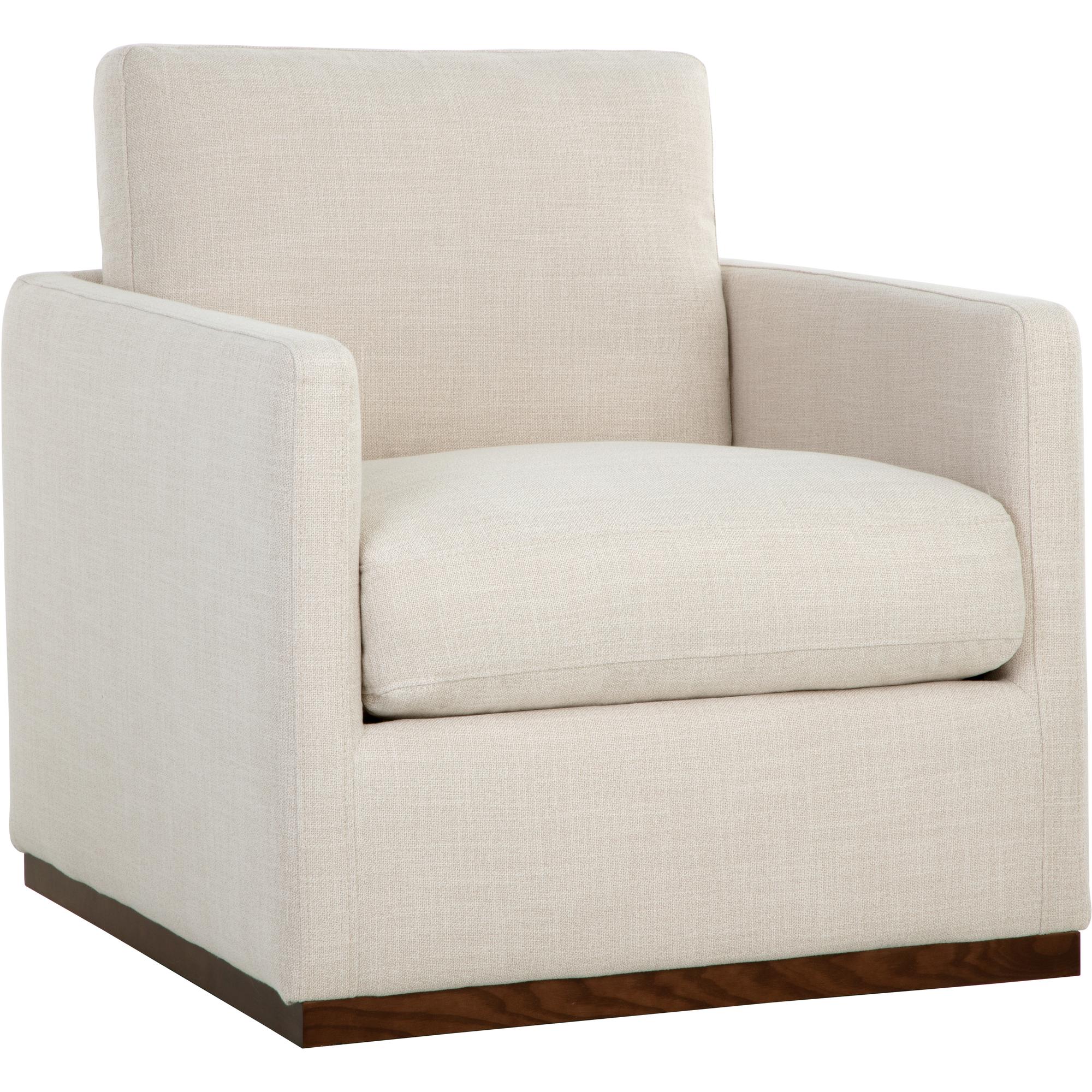 Portman Swivel Lounge Chair - Effie Linen 1 Portman Swivel Lounge Chair - Effie Linen