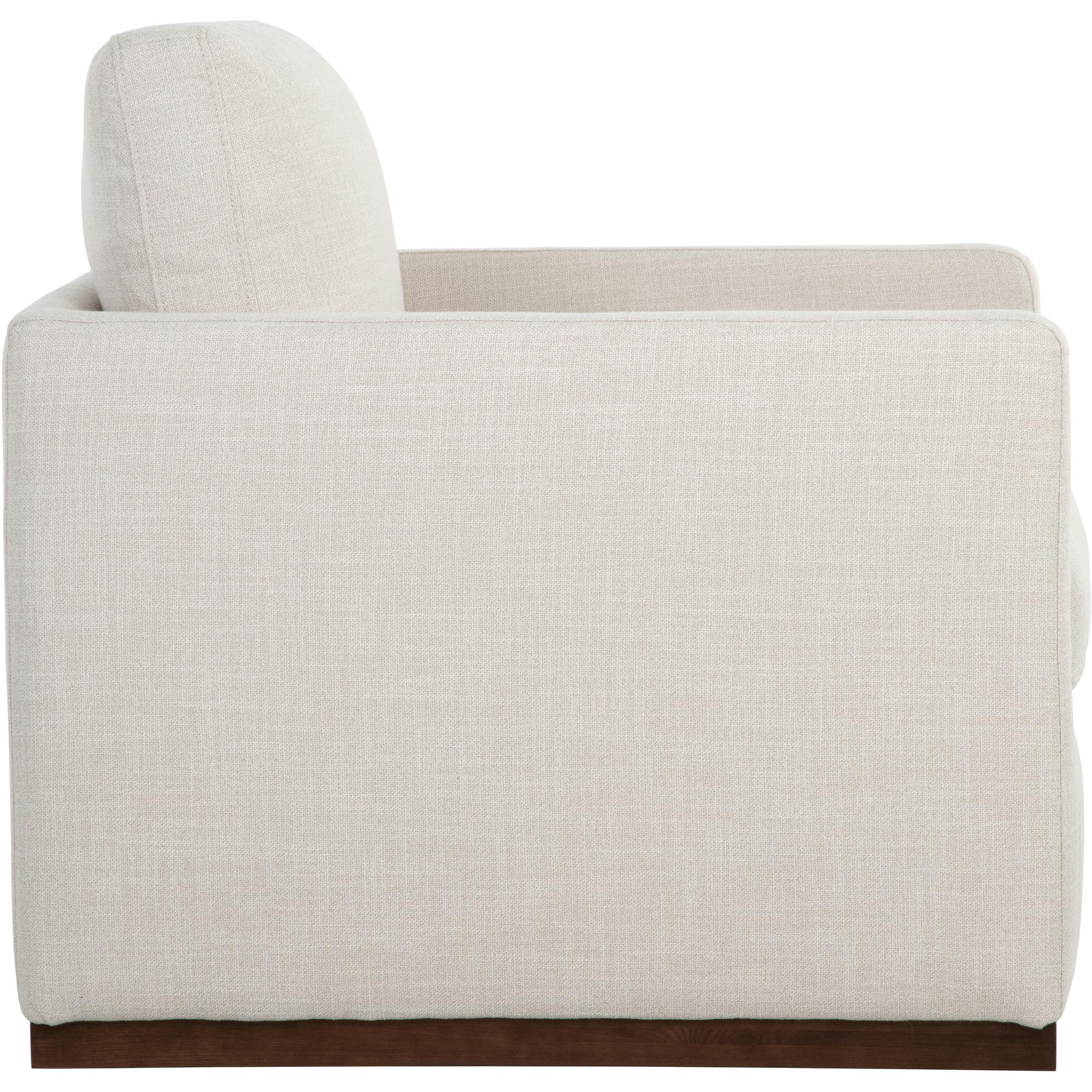 Portman Swivel Lounge Chair - Effie Linen 3 Portman Swivel Lounge Chair - Effie Linen - Image 3