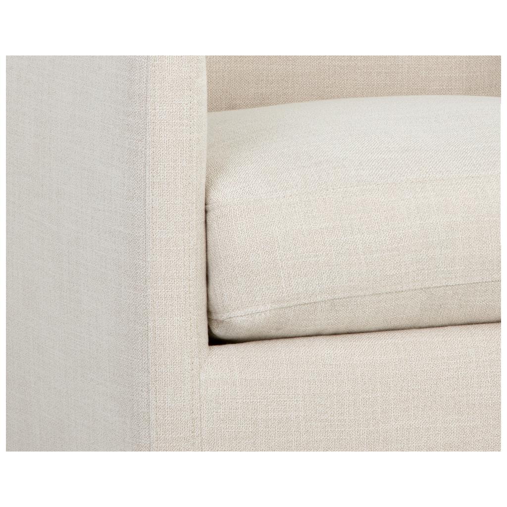 Portman Swivel Lounge Chair - Effie Linen 6 Portman Swivel Lounge Chair - Effie Linen - Image 6