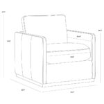 Portman Swivel Lounge Chair - Effie Linen 17 Portman Swivel Lounge Chair - Effie Linen - Image 9