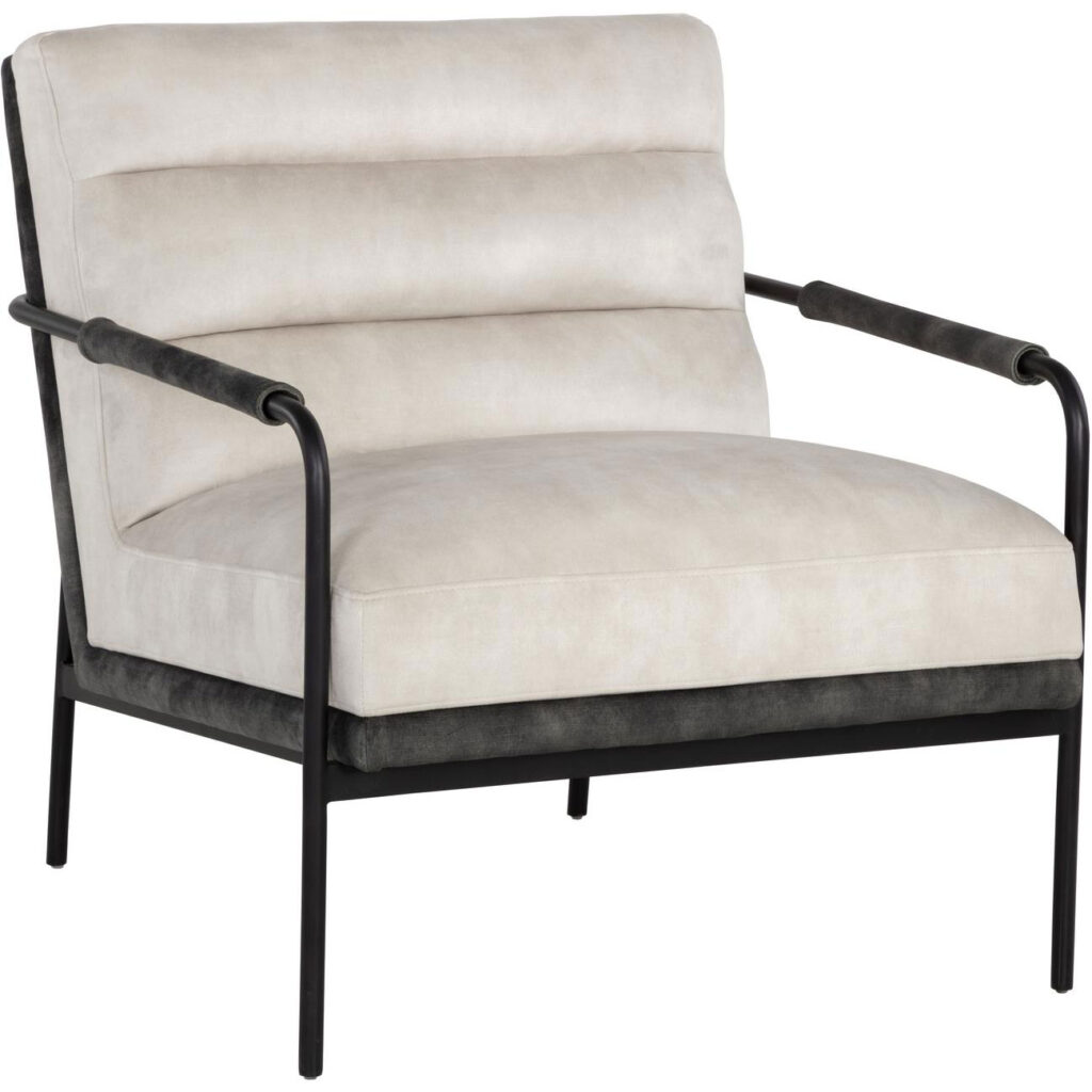 Tristen Lounge Chair - Nono Cream / Nono Dark Green